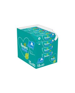 Pampers Feuchttücher Fresh Clean Aloe 15 x 80 Stk.