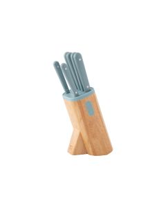 BergHOFF Messerblock-Set mit Messer Leo Slate 7-teilig, Grün