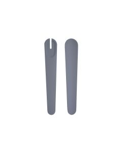 BioLoco Salatbesteck Plant Deluxe Dunkelgrau, 27 cm x 5 cm
