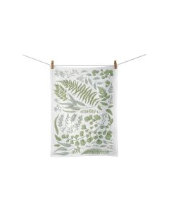 Chic Mic Geschirrtuch Green Leaves Grün/Weiss