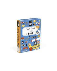 Janod Beschäftigungsspielzeug Magnetbuch Fahrzeuge