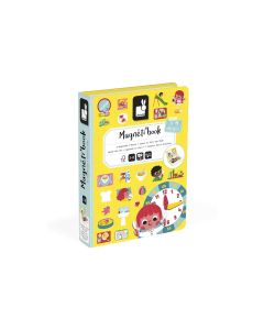 Janod Beschäftigungsspielzeug Magnetbuch Lerne die Uhr