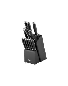 BergHOFF Messerblock-Set mit Messer Leo Graphite 13-teilig, Schwarz