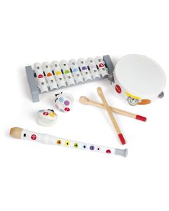 Janod Musikinstrument Musik-Set Konfetti 4-teilig
