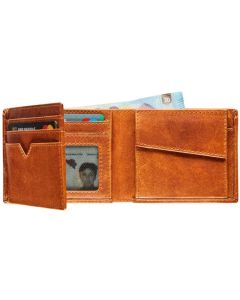 Maverick Portemonnaie New Men 11 x 8.8 cm, Cognac