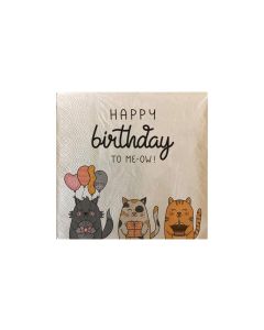 Chic Mic Papierservietten Happy birthday 33 cm x 33 cm, 20 Stück