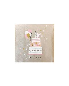 Chic Mic Papierservietten Hooray 33 cm x 33 cm, 20 Stück