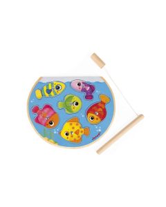 Janod Holzpuzzle Angeln im Fischglas