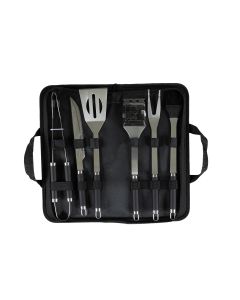 COCON Grillbesteck-Set BBQ, 6-teilig, Silber