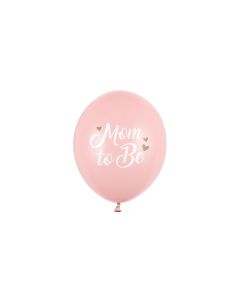 Partydeco Luftballon Mom to be Ø 30 cm, 6 Stück, Pink