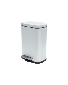 spirella Treteimer Poubelle Akira Matt 12 l, Weiss