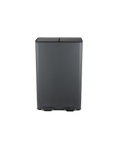 spirella Treteimer Aliya Matt 2 x 30 l, Grau