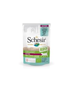 Schesir Nassfutter Kitten Bio Huhn, 85 g