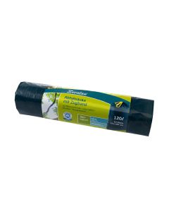 Haushaltsware Müllbeutel pRolle 120 l, 10 Stück, Blau/Schwarz