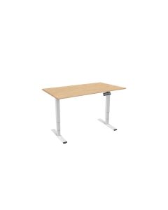 Contini RAL 9016 1.6 x 0.8 m Weiss mit Brauner Tischplatte