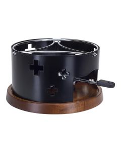 Nouvel Fondue-Rechaud CH-Kreuz Schwarz