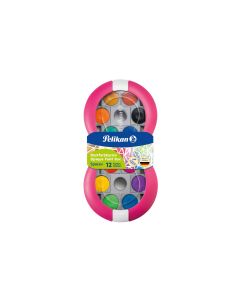 Pelikan Wasserfarbe Space+ Magenta, 12 Stück, Mehrfarbig/Rosa