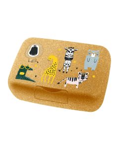 Koziol Lunchbox Candy L Zoo Senfgelb/Hellbraun
