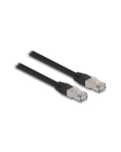 Delock Patchkabel Outdoor Cat 6A, S/FTP, 10 m, Schwarz