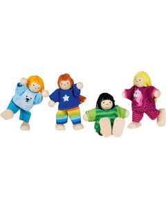 Goki Biege Puppe Kinder-Clique 4-teilig