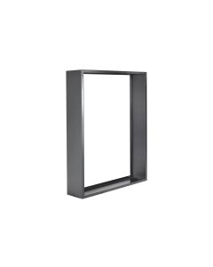Innovesta Holzregal Metall, 144 x 35 x 180 cm, Schwarz