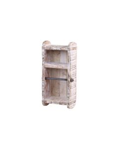 Chic Antique Toilettenpapierhalterung in Backsteinform Weiss
