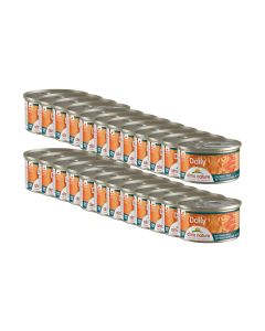Almo Nature Nassfutter Daily Mousse mit Thunfisch und Huhn, 24 x 85 g
