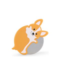 Kikkerland Pizzaschneider Corgi Lovers Orange/Weiss