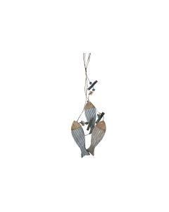 Dameco Wanddekoration Girlande mit Fisch 60 cm