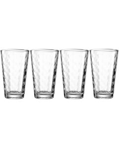 Leonardo Longdrinkglas Optic 540 ml, 4 Stück, Transparent