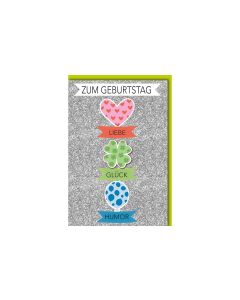 Braun + Company Glückwunschkarte Geburtstag 11.5 x 17 cm, inkl. Couvert