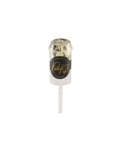 Partydeco Konfettikanone Push-Pop Ø 15 mm, 1 Stück, Gold