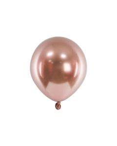 Partydeco Luftballon Glossy Rosegold, Ø 12 cm, 50 Stück
