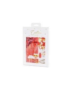 Partydeco Partyaccessoire Vorhang 90 x 250 cm, Rot