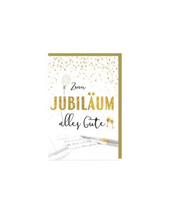 Braun + Company Glückwunschkarte Jubiläum 11.5 x 17 cm, inkl. Couvert