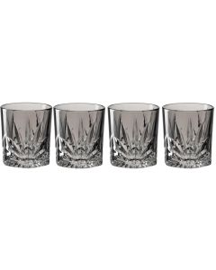 Leonardo Whiskyglas Capri 220 ml, 4 Stück, Grau