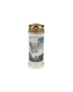 Opiflor Grabkerze Ewigkeit, Himmel Ø 6.7 cm