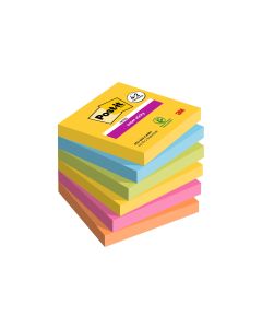 Post-it Notizzettel Super Sticky Promotion 7.6 x 7.6 cm, 6 Blöcke