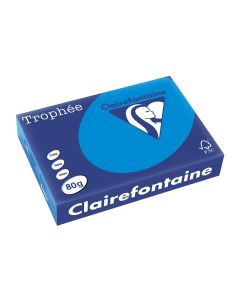 Clairefontaine Kopierpapier Trophée A4, 80 g/m², Klarblau, 500 Blatt