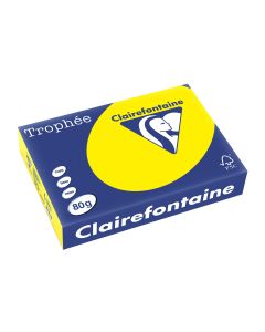 Clairefontaine Kopierpapier Trophée A4, 80 g/m², Rapsgelb, 500 Blatt