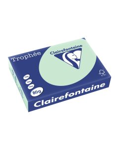 Clairefontaine Kopierpapier Trophée A4, 80 g/m², Pastellgrün, 500 Blatt