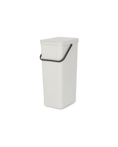 Brabantia Recyclingbehälter Sort & Go 40 l, Hellgrau