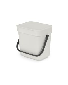 Brabantia Komposteimer Sort & Go 3 l, Hellgrau