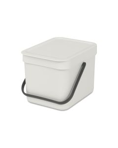 Brabantia Komposteimer Sort & Go 6 l, Hellgrau