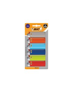 BIC Reibradfeuerzeug J26 Maxi, 6er Pack