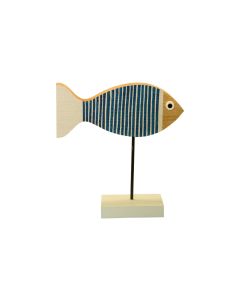 Dekomat AG Aufsteller Fisch mit Streifen 20 x 8.5 cm