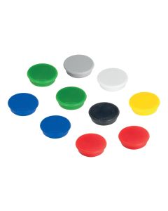 Franken Haftmagnet Ø 24 mm, 10 Stück, Sortiert