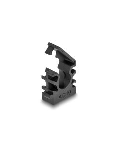 Delock Kabelschlauchhalter 10 mm, 8 Stück, Schwarz