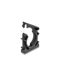 Delock Kabelschlauchhalter 25 mm, 4 Stück, Schwarz