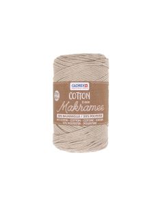 Glorex Wolle Makramee Cotton 2 mm, 250g, Taupe